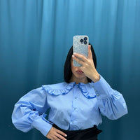 Camicia con colletto Peter pan 30968