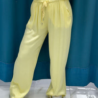 Pantalone palazzo satin 24205