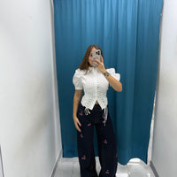 Camicia laced up 39412