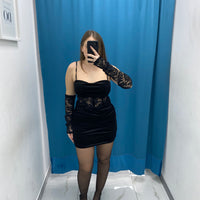 Vestito con manicotti in ricamo 6723
