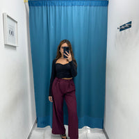 Pantalone a palazzo con bottoni 6152