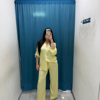 Pantalone palazzo satin 24205