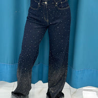 Jeans brillantini con risvolto 1315
