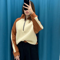 Felpa con zip 7164