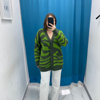 Cardigan zebrato