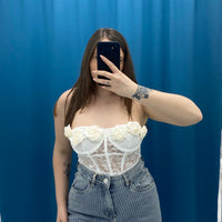 Top con rose 6003