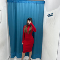 Vestito a costine 7003