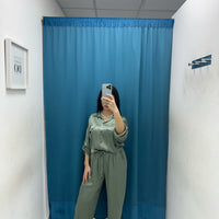 Pantalone palazzo satin 24205