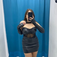 Vestito in ecopelle 6999