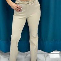 Pantalone slim fit beige 51134