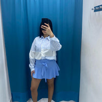 Gonna plissettata celeste 9022