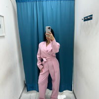 Pantalone slouchy rosa Lumina