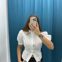 Camicia laced up 39412