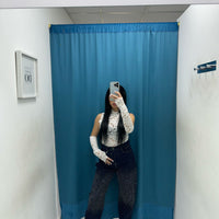 Body in pizzo con manicotti 6360