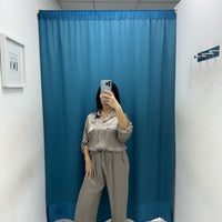 Pantalone palazzo satin 24205