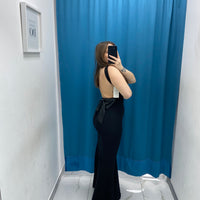 Vestito lungo con scollo 24439