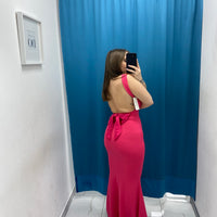 Vestito lungo con scollo 24439
