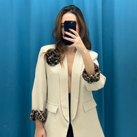 Blazer con dettagli animalier 8397