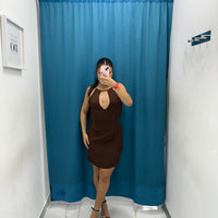 Vestito con scollo 6055