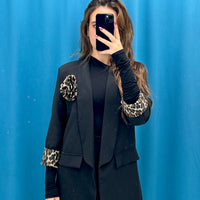 Blazer con dettagli animalier 8397