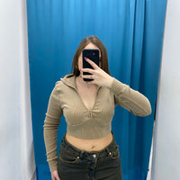 Maglia a costine con cappuccio 95754