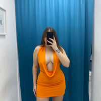 Mini dress con scollo 24960