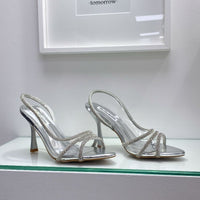 Sandali argento strass 2722