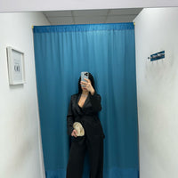 Tailleur satin nero 30906