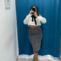 Gonna longuette brillantini 6586