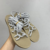 Sandali corda bianco