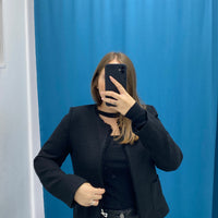 Giacca corta in tweed
