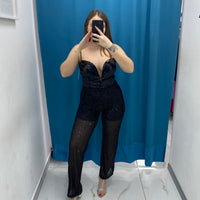 Pantalone paillettes