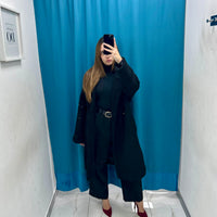 Pantalone a palazzo nero 6165