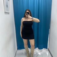 Vestito a fascia cut out