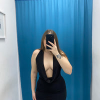 Mini dress con scollo 24960