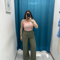Body a fiori con scollo 8763