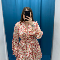 Vestito a portafoglio a fiori 5839