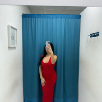 Vestito lungo con scollo 11265