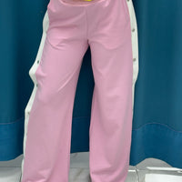 Pantalone con bottoni laterali 96536
