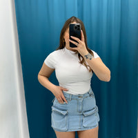 Gonna cargo denim