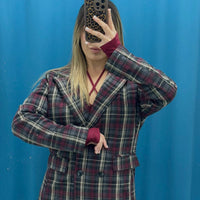 Cappotto “Burgundy Check” - 6726