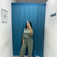 Pantalone palazzo satin 24205