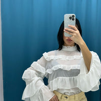 Camicia rouches 9306