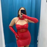 Vestito in ecopelle 6999