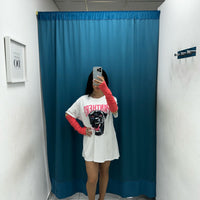 T-shirt con manicotti