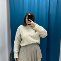 Gonna plissettata in lana 8040