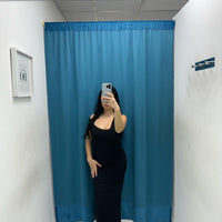Vestito lungo con scollo 11265