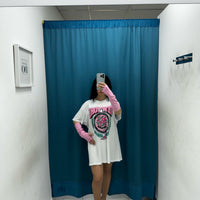 T-shirt con manicotti