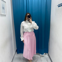 Gonna satin rosa 1166