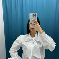 Camicia con fiocco 3491
